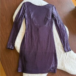 Holiday Purple Sequin Dress by Aqua Dresses by Bloomingdale